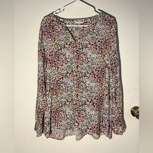 Size large, long sleeve, button down shirt